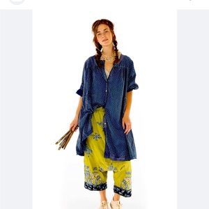 Magnolia Pearl Cotton Satin Tuvia Smock Dress Charlie